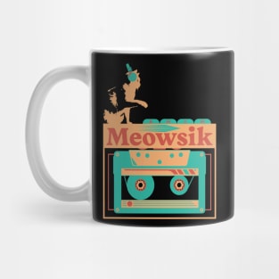 Retro Meowsik-Cat and Music lovers- Mug